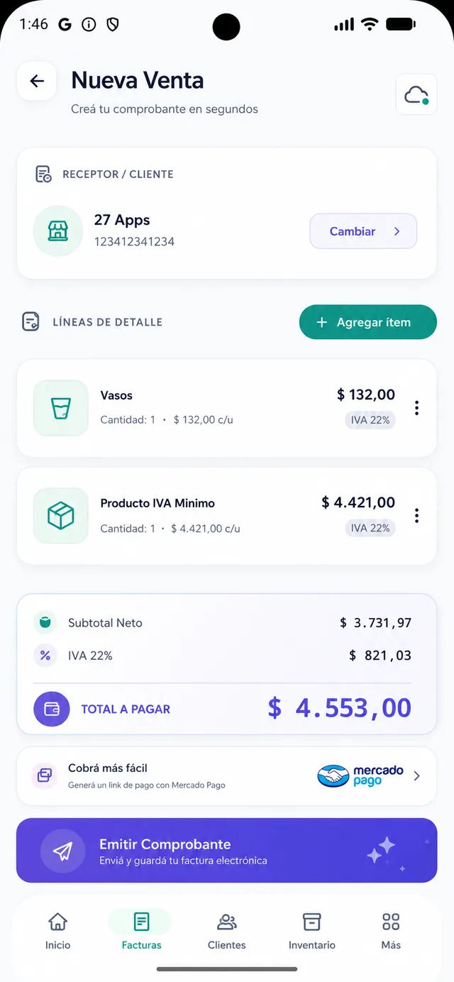 ZenSei en el celular: emisión de factura electrónica desde la app móvil